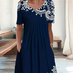 Vestido de mujer elegante a la moda de talla grande vestido informal suelto vestido de mujer nuevo temperamento - Product Image 1