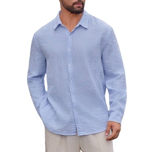 Camicie da Uomo 100% Cotone, <span class=keywords><strong>Camicia</strong></span> Autunnale Spessa Stile Cowboy di Alta Qualità, <span class=keywords><strong>Camicia</strong></span> Casual in <span class=keywords><strong>Jeans</strong></span> Tinta Unita con Bottoni - Product Image 3