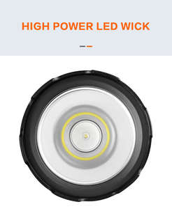 Лидер продаж, суперяркий блок питания на солнечной батарее, 4 режима, перезаряжаемый ручной Abs светодиодный фонарь, тактический фонарик, рабочий свет, поиск - Product Image 6