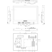 Monitor de Transmisión SEETEC ATEM156 de 15.6 Pulgadas, 1080P IPS, Entrada y Salida 4K, Multivista para Producción en Estudio y Campo