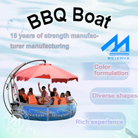 Bateau électrique flottant pour jeux d'eau artisanat salle à manger loisirs divertissement dans les parcs-1 pièce quantité minimale de commande