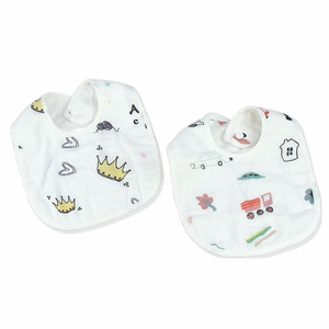 Baberos de Bebé de Gasa 100% Algodón, Suaves, Impermeables, Libres de BPA, con Dibujos Animados y Broches, para Bebés de 0 a 12 <span class=keywords><strong>Meses</strong></span>, Gran Venta - Product Image 4