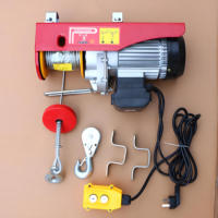 Palan électrique Machine de levage télécommande 0.6ton capacité pour les usines de grue Construction simple Double roulement boîte de vitesses