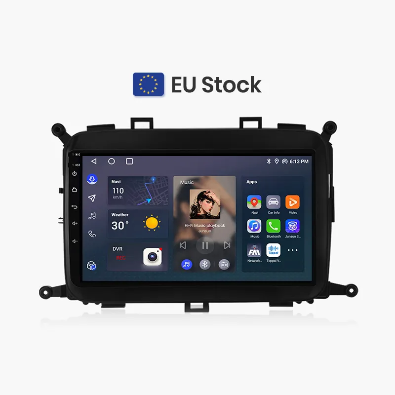 Junsun V1 EU Cổ Không Dây Carplay Android Điều Hướng Tự Động Cho Kia Carens 2013 2018 Xe Autoradio Đa Phương Tiện Video