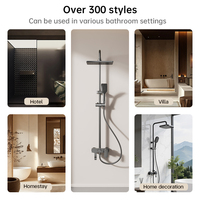 Ensemble de Douche de Luxe Économe en Eau à Haute Pression avec Robinets Multiples pour Rénovation de Salle de Bain