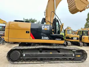 Máquina de construção de esteiras usadas escavadeiras hidráulicas usadas CAT 320D2 de 21 toneladas