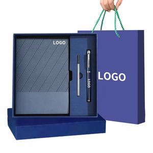 Cuaderno Promocional de 3 Piezas con Cubierta de Cuero y Juego de Bolígrafos de Regalo para Negocios - Product Image 1