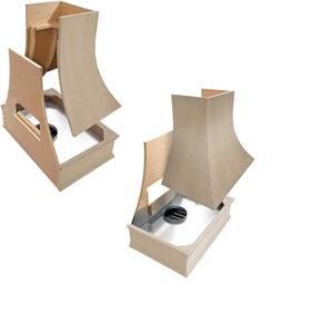 Contemporary Wood Kitchen Hood 900mm Exhaust Fan Cover for Furniture Cabinet with Easy Installation - Product Image 2