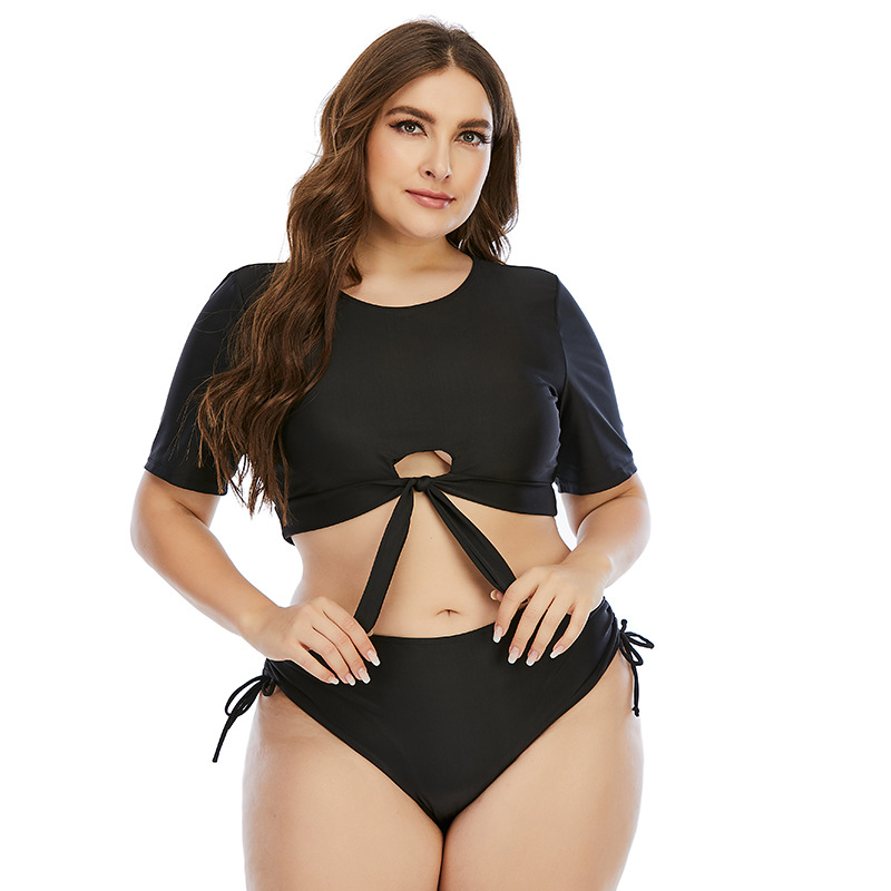 2022 new split sunscreen large fat woman bikini swimsuit women's sexy beach swimsuit