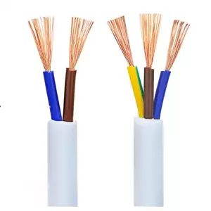 300/500V 3 Core 1.5mm 2/2.5mm2 H05VV-F Cabo PVC Isolado Fio De Cobre Flexível Elétrico