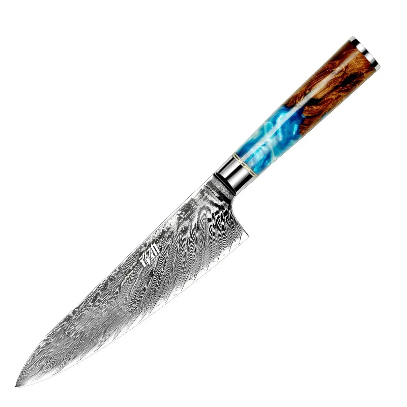 FINDKING 9Cr18Mov Damascus Steel Japanese 8 Inch Kitchen Knife Professional Kitchen Chef Knife