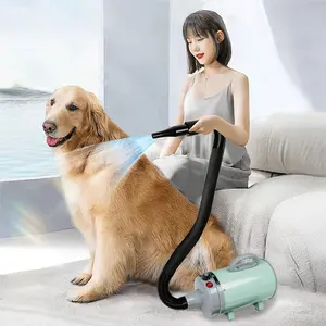 Automatische Pet Beauty Föhn Verwarming Verstelbare Mute Pet Grooming Waterblazer Draagbare Grooming Pet Föhn Met 4 Nozzle