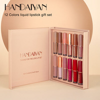 Rouge à lèvres liquide à effet miroir nacré, 12 couleurs, très vendu, imperméable, anti-adhésif, ensemble de gloss pour les lèvres