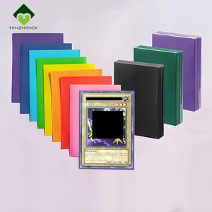 カスタムロゴ標準サイズトレーディングカードスリーブマット無地ゲームカードプロテクターTCG MTG Yugiohデッキ用 - Product Image 1