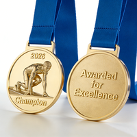 Médailles Métalliques Personnalisées pour Course de Relais Scolaire, Course Amusante, Marathon, Sports, Technique de Sublimation, Rubans, Porte-Médailles