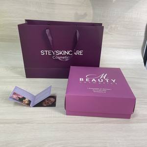 Sacs cadeaux miniatures imprimés recto verso personnalisés avec ruban pour produits de beauté et emballage de cartes - Product Image 4