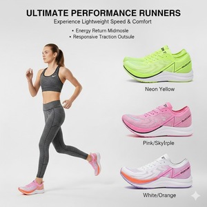 IRUNSVAN été Marathon course <span class=keywords><strong>Sprint</strong></span> chaussures de course pleine paume Nylon carbone plaque hiver coton doublure caoutchouc baskets pour boîte - Product Image 1