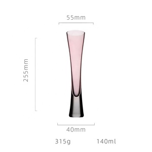 Ebay Meilleur vendeur Flûte à champagne rose de <span class=keywords><strong>petite</strong></span> taille Flûte à champagne en cristal sans tige Flûtes à champagne avec tiges épaisses pour la fête - Product Image 2