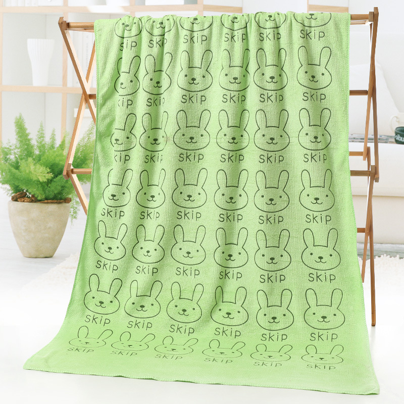 Tête de lapin vert