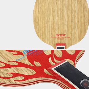 Racchetta da <span class=keywords><strong>Ping</strong></span> <span class=keywords><strong>Pong</strong></span> YoungJoy BOER RED FLAME di Qualità <span class=keywords><strong>Professionale</strong></span>, 7 Strati in Legno Puro, per Attacco e Difesa - Product Image 4