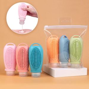 Eco-Friendly Luxury Portable Silicone 100ML Refillable Shampoo Lotion <b>Bottle</b> Custom BPA-Free Travel Essentials Kit <b>Bottles</b> Set - Product Image 2
