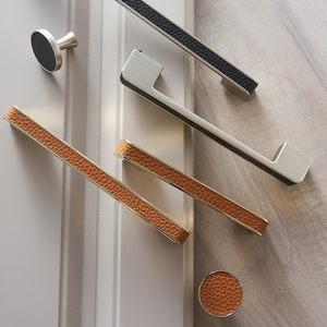 Accessori per mobili GF-9050 Cosin CF zinco + pelle rifinitura cassetto in pelle lussuosa maniglia a strappo - Product Image 3