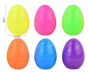 Huevo de Pascua Gigante de Plástico Rellenable de 30 cm de JIN PENG, Contenedor de Dulces Abrible y Colorido para Decoración de Fiestas - Product Image 3