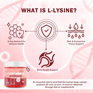 Complément de L-<span class=keywords><strong>Lysine</strong></span> OEM 1000MG Sans Sucre, Gommes de L-<span class=keywords><strong>Lysine</strong></span> avec Biotine, Folate, Vitamines C, E, Zinc <span class=keywords><strong>pour</strong></span> le Soutien de <span class=keywords><strong>la</strong></span> <span class=keywords><strong>Peau</strong></span> et du Système Immunitaire - Product Image 4
