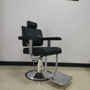 Une chaise de barbier rétro, spécialement conçue pour les salons de coiffure, peut être pliée. - Product Image 4
