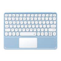 Clavier anglais sans fil, fin, portable, rechargeable, clavier BT pour iPad, pour iPhone, tablette, pavé tactile pour iPad