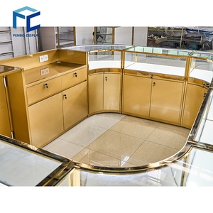 Thiết kế mới Cửa hàng đồ trang sức <span class=keywords><strong>Showcase</strong></span> LED chiếu sáng vàng trang sức truy cập <span class=keywords><strong>Showcase</strong></span> Vòng tròn đơn giản Mall kiosk thiết kế đồ trang sức kiosk - Product Image 4