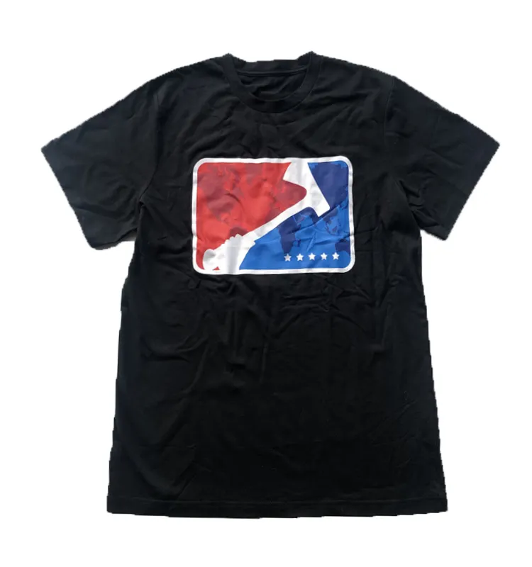 Custom clothing band men screen printed ringspun cotton used baseball large patch logo t shirts