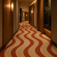 Moquette mur à mur de luxe pour couloir d'hôtel, en nylon, sur mesure, 12 mm, pour projets