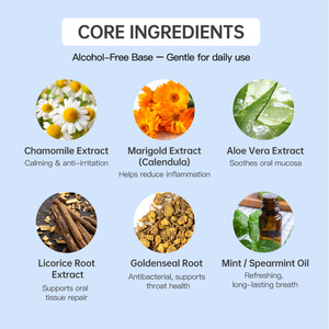 Enjuague Bucal para Eliminar Cálculos Amigdalinos, Fórmula Herbal sin Alcohol, <span class=keywords><strong>Tratamiento</strong></span> para el <span class=keywords><strong>Mal</strong></span> <span class=keywords><strong>Aliento</strong></span>, Fabricación OEM ODM - Product Image 5