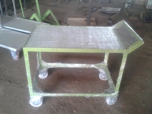 Convenient Metal Table <b>Trolley</b> with Four-Wheel for Industrial & <b>Tool</b> Usage Customizable OEM Supported - Product Image 4