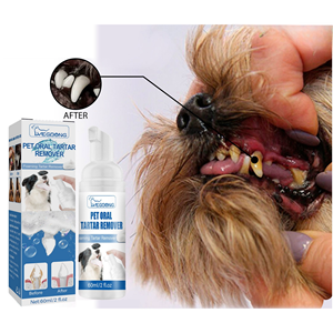 Eco-Friendly Health Care Freshens Teeth Oral Spray for Dogs and <strong>Cats</strong> Supplement for Pets with <strong>Clean</strong> Teeth and Fresh Breath - Product Image 1