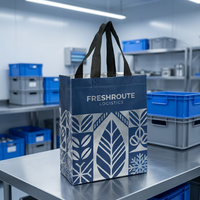 Sac isotherme personnalisé en non-tissé avec doublure en aluminium pour livraison alimentaire, prix direct usine, vente en gros