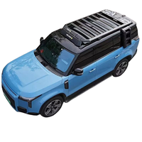 Nouveau design de galerie de toit épaissie en alliage d'aluminium, échelle, kit de carrosserie de cartable à fenêtre latérale adapté aux accessoires R0X 01