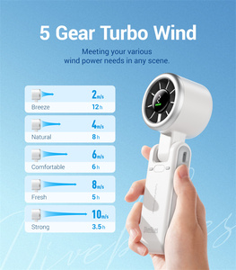 Ventilador de refrigeración de alta velocidad Diveblues N607D, ventilador Turbo pequeño de mano recargable con carga USB - Product Image 2