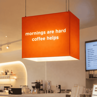 Enseigne lumineuse LED en acrylique jaune crème FROSTY avec motif crème glacée pour devanture de magasin de crème glacée