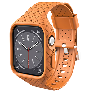 Bracelet de remplacement en silicone tressé pour <span class=keywords><strong>Apple</strong></span> <span class=keywords><strong>Watch</strong></span> Band 38 <span class=keywords><strong>40</strong></span> 41 42 44 45 49 <span class=keywords><strong>Mm</strong></span> Iwatch Ultra Se <span class=keywords><strong>8</strong></span> 7 6 5 - Product Image 2