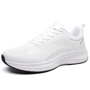 Nuevas zapatillas de correr ultraligeras y transpirables de malla para hombre, cómodas zapatillas deportivas acolchadas para gimnasio, trotar, caminar, color gris - Product Image 1