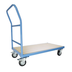 Supermarket Use Warehouse Steel Quick Transportation <strong>Trolley</strong> Metal 300kgs Platform <strong>Flat</strong> <strong>Trolley</strong> - Product Image 6