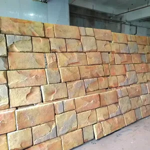 Piedra Artificial de poliuretano para interiores y exteriores, precio directo de fábrica