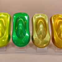 Paquet d'échantillon de revêtement en poudre de couleur bonbon à haute brillance Peinture de bateau en acier au carbone et en aluminium Utilisation de peinture métallique d'intérieur