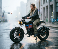 Bicicleta Eléctrica X9 para Ciudad y Ocio, Motor sin Escobillas de 500W, 27 Velocidades, Cuadro de Acero, Frenos de Disco Hidráulicos, Batería de Iones de Litio de 60V, 31-60km de Autonomía