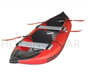 PVC充气独木舟/皮划艇钓鱼皮艇2人无尾板用于休闲或比赛