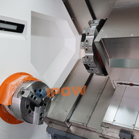 Tour CNC HIPOW TCK63E robuste à banc incliné horizontal, broche simple, 3 axes, commande GSK