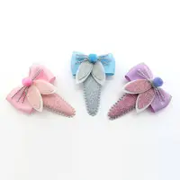 Stellen Sie kunden spezifische niedliche Schmetterlings-Haarnadel für Frauen-Karikatur-Baby-Kinder-Bogen-Haars pange zur Verfügung