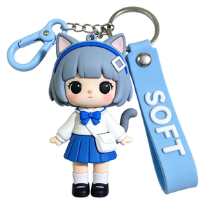 Porte-clés en PVC souple 3D personnalisé / Porte-clés en caoutchouc souple / Porte-clés en silicone au prix d'usine - Product Image 3